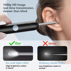 Earwax Cleaner With Camera | LED Flashlight Ear wax Cleaner | Earwax cleaner tool kit with 1080P camera WIFI & LED Light | WIFI Camera Ear Cleaner Tool | Smart Visual Ear Cleaner | 360° Visual WIFI Camera Ear Cleaner | Earpick Cleaner With Camera | Rechargeable portable Ear Cleaner | Ear Camera Endoscope Otoscope with Light